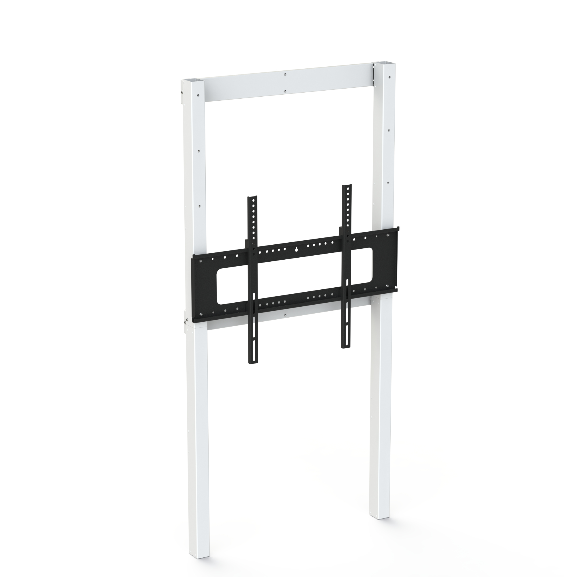 Loxit 8920 Fixed Height Slimline Wall to Floor Mount (no tilt) 1050-1650mm